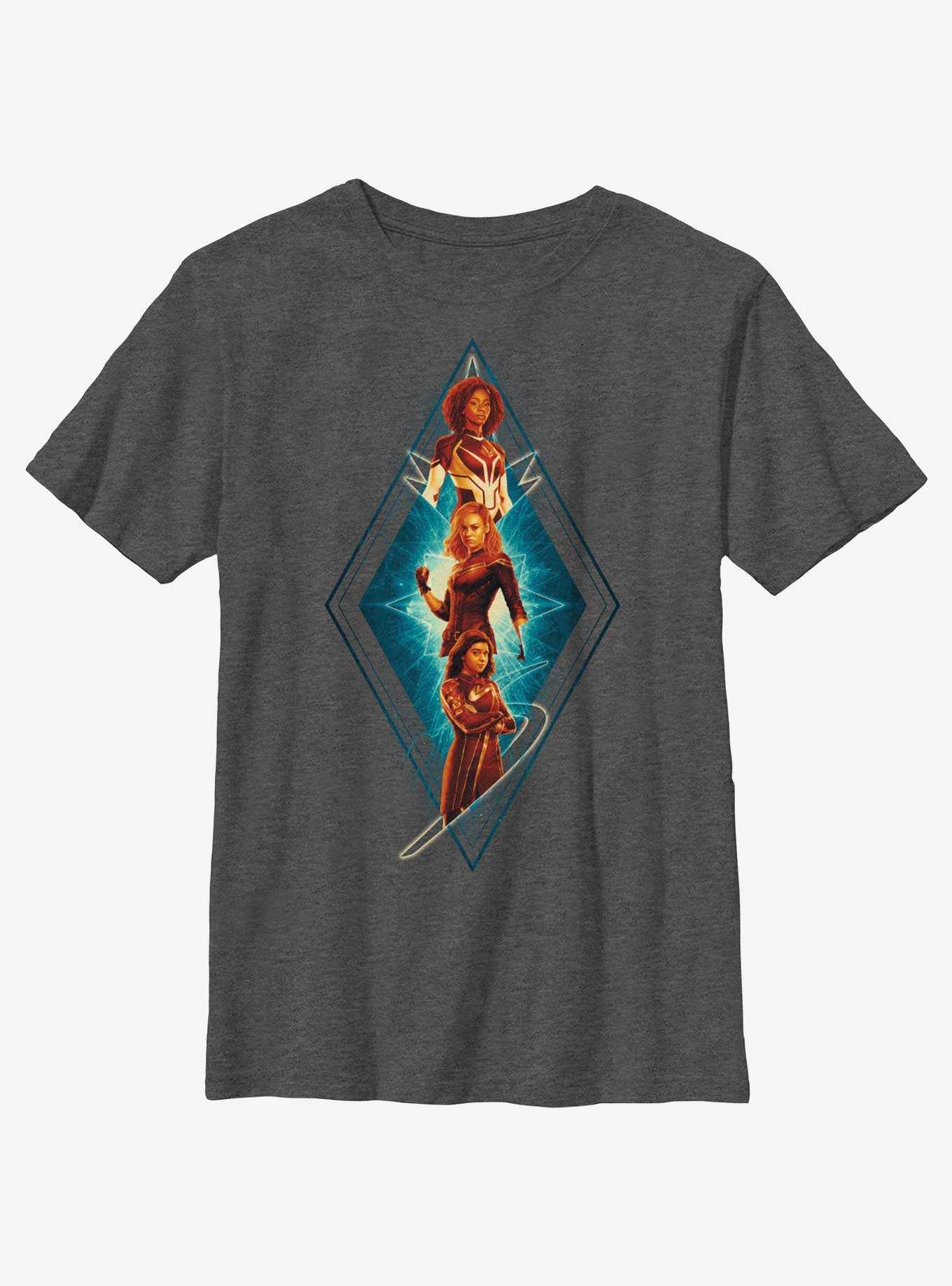 Marvel The Marvels Totem Team Youth T-Shirt, , hi-res