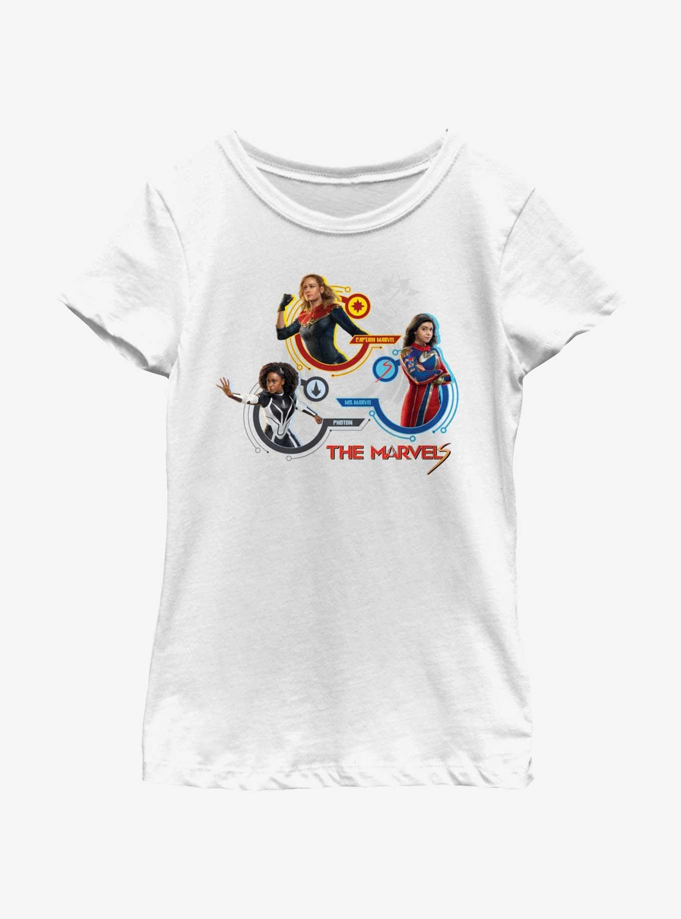 Marvel The Marvels The Marvel Team Youth Girls T-Shirt, , hi-res