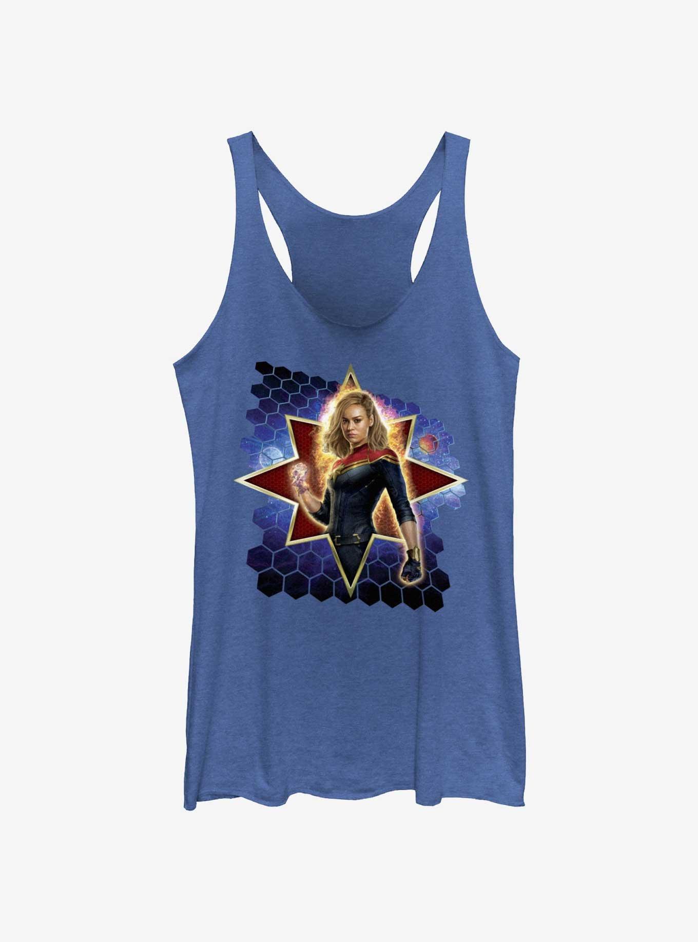 Marvel The Marvels Captain Marvel Hero Bust Womens Tank Top, , hi-res