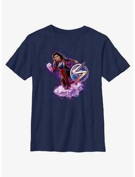 Marvel The Marvels Ms. Marvel Hero Pose Youth T-Shirt, , hi-res