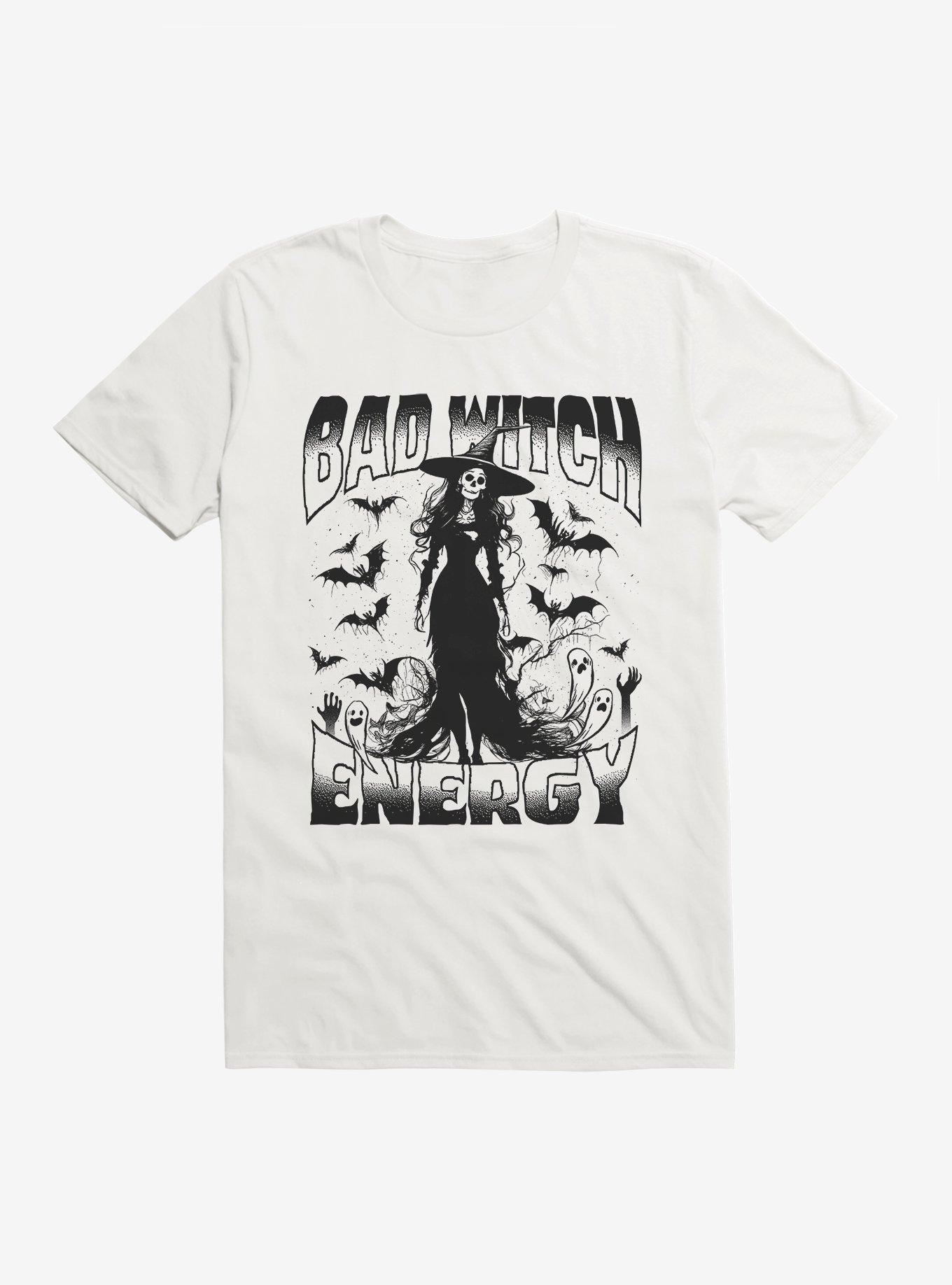 Bad Witch Energy T-Shirt, WHITE, hi-res