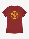 Marvel The Marvels Captain Marvel Insignia Womens T-Shirt, RED, hi-res