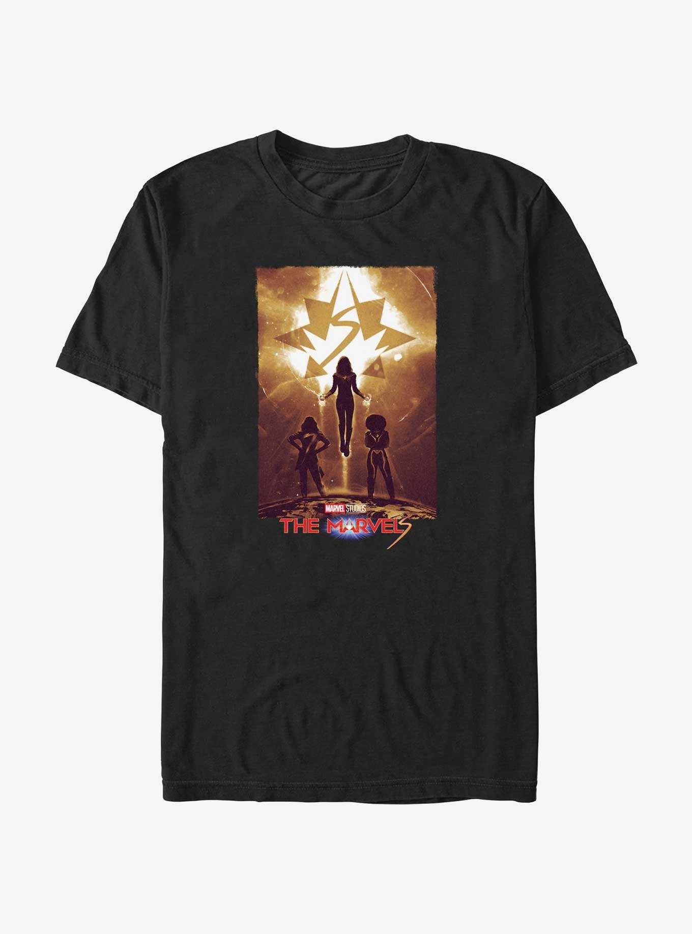 Marvel The Marvels Rising Heroes Poster T-Shirt, , hi-res