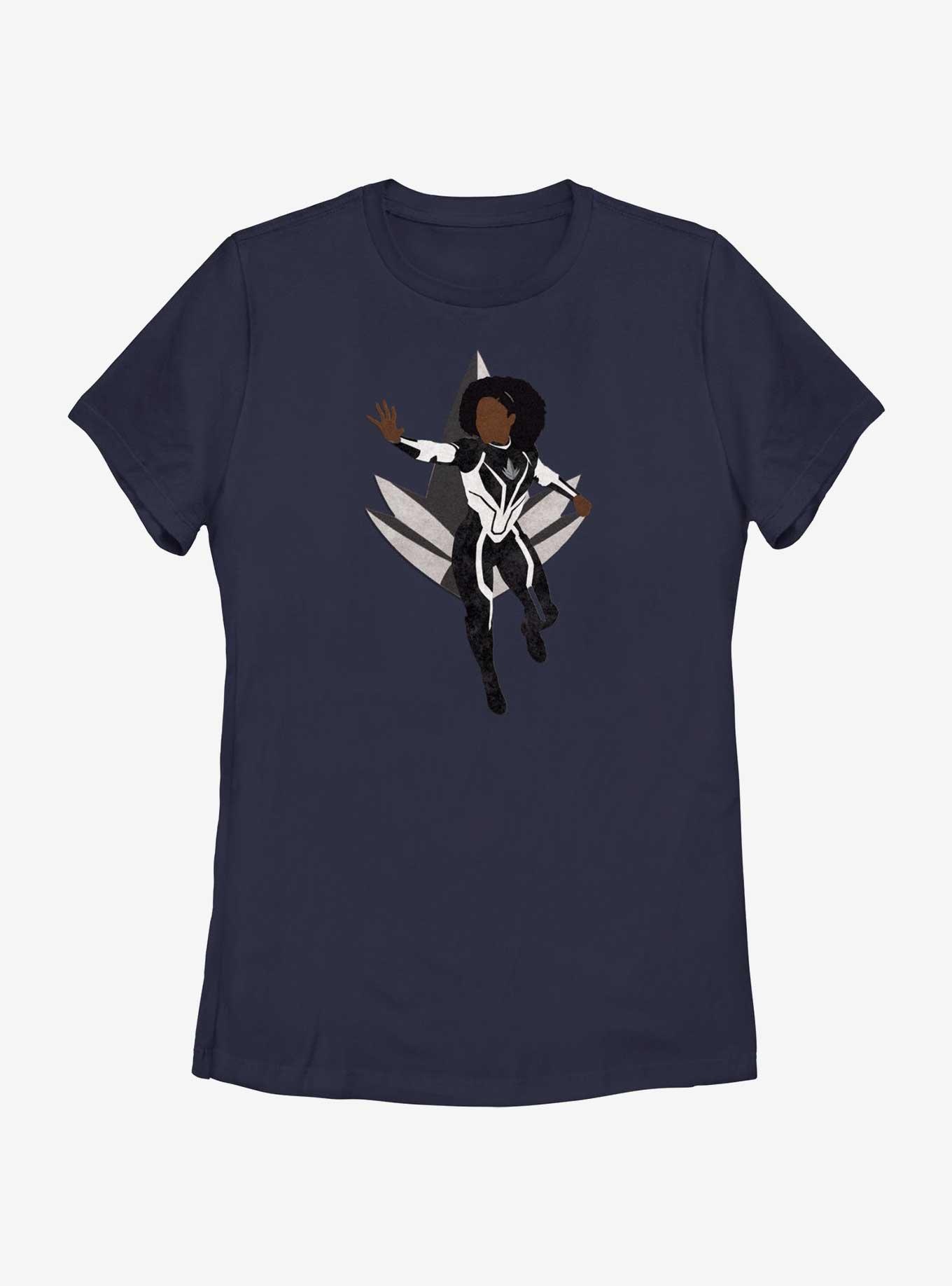 Marvel The Marvels Photon Silhouette Womens T-Shirt, NAVY, hi-res
