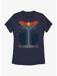 Marvel The Marvels Captain Marvel Costume Womens T-Shirt, NAVY, hi-res