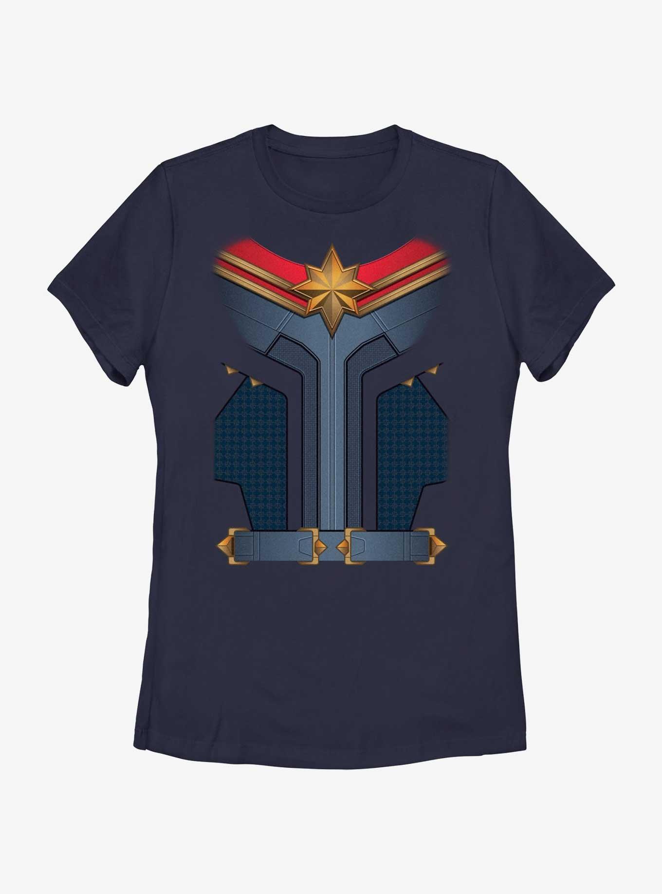 Marvel The Marvels Captain Marvel Costume Womens T-Shirt, , hi-res