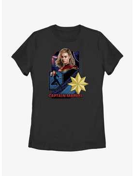 Marvel The Marvels Captain Marvel Badge Womens T-Shirt, , hi-res