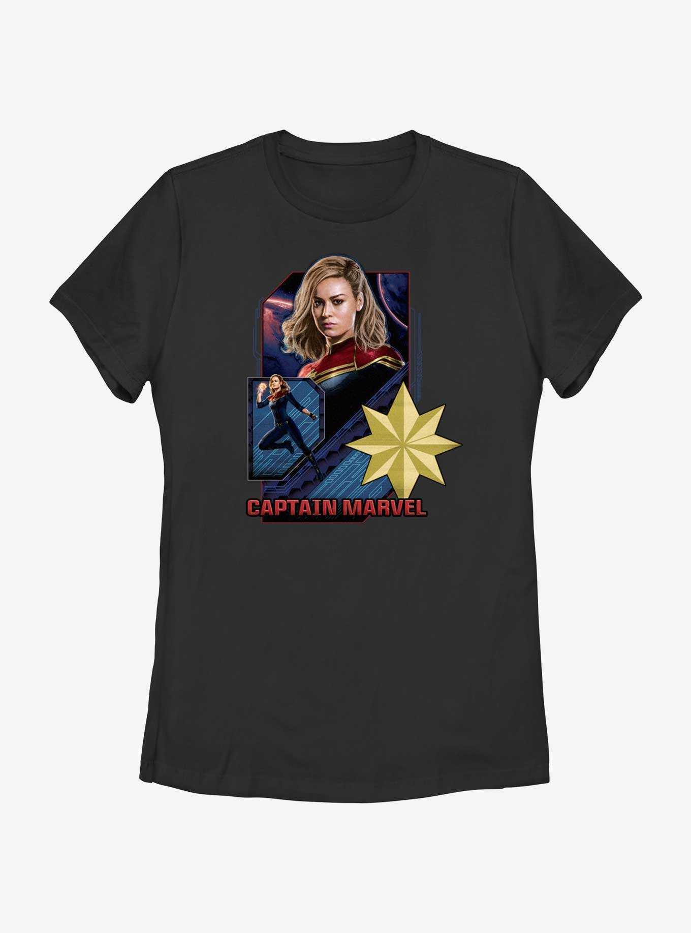 Marvel The Marvels Captain Marvel Badge Womens T-Shirt, , hi-res