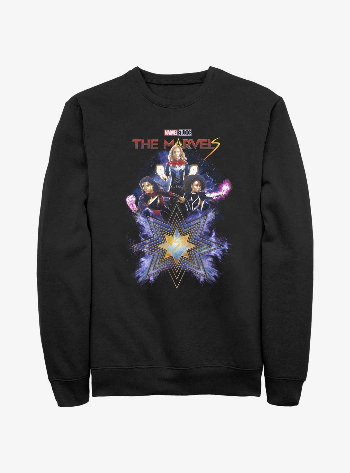 Marvel The Marvels Fabulous Marvels Sweatshirt Her Universe Web Exclusive, BLACK, hi-res