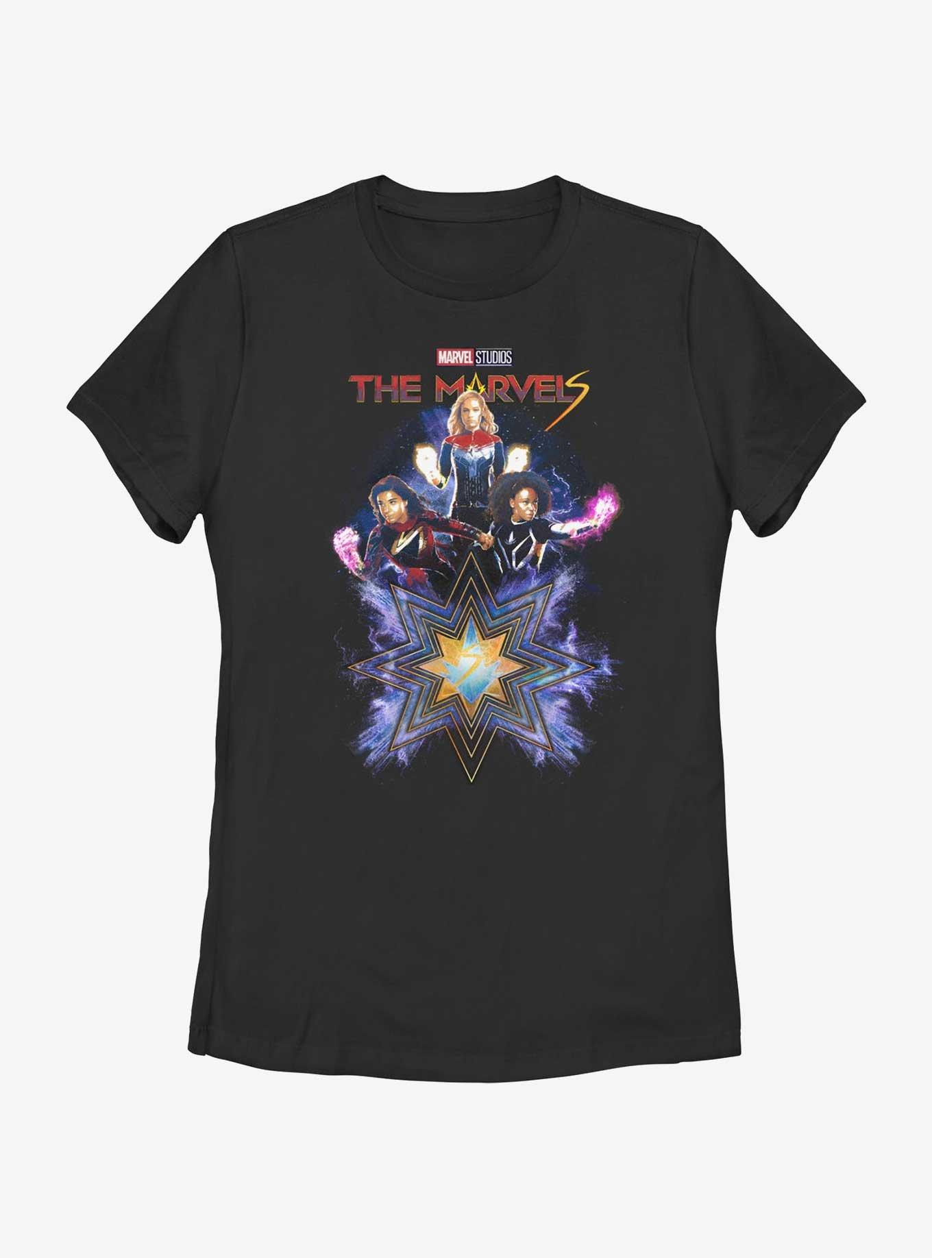 Marvel The Marvels Fabulous Marvels Womens T-Shirt Her Universe Web Exclusive, BLACK, hi-res