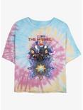 Marvel The Marvels Fabulous Marvels Tie-Dye Womens Crop T-Shirt Her Universe Web Exclusive, BLUPNKLY, hi-res
