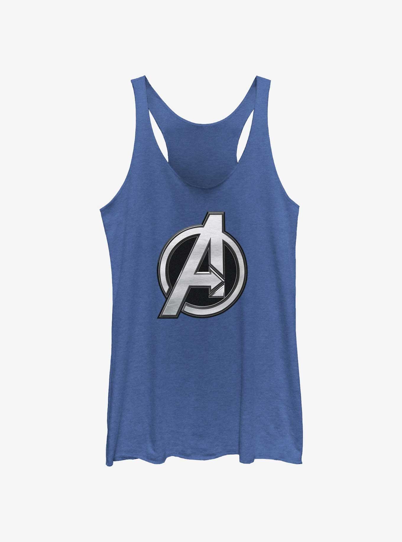 Marvel The Marvels Avengers Logo Womens Tank Top, ROY HTR, hi-res