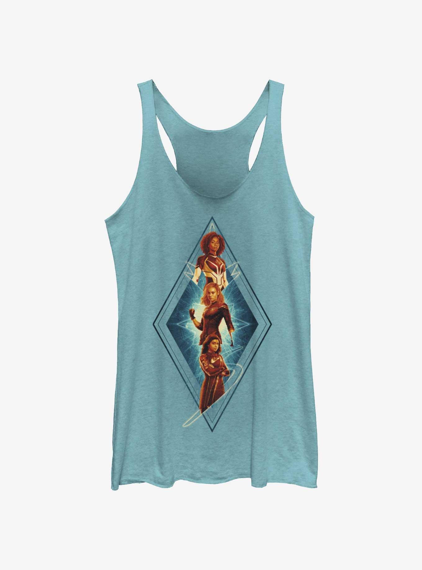 Marvel The Marvels Totem Team Womens Tank Top, TAHI BLUE, hi-res