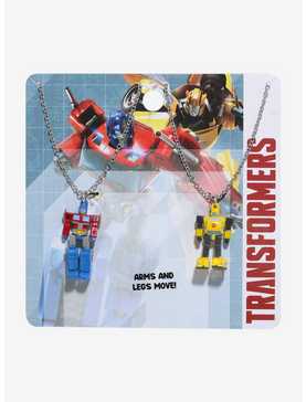 Transformers Optimus Prime & Bumblebee Best Friend Necklace Set, , hi-res