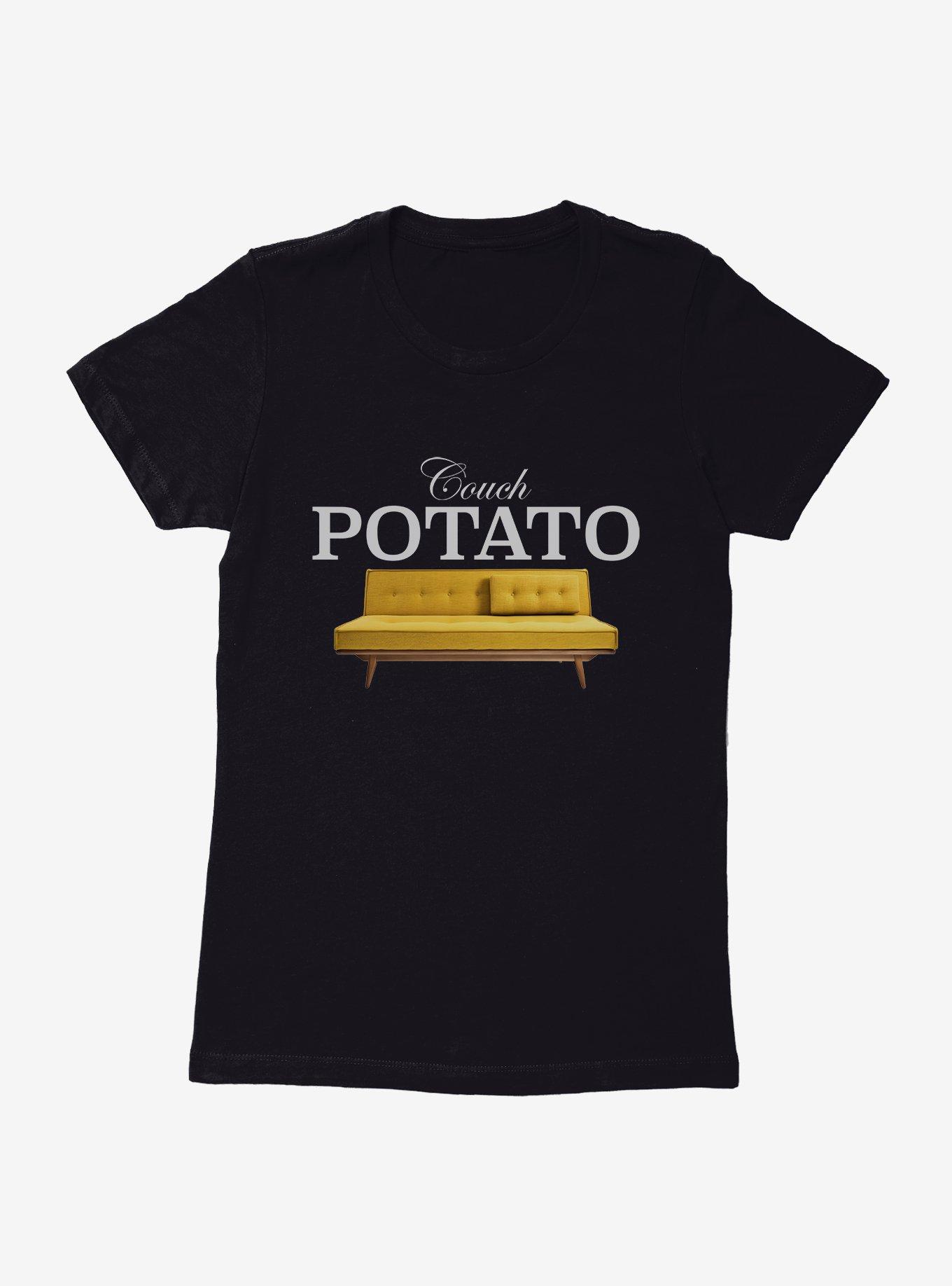 Couch Potato Womens T-Shirt, BLACK, hi-res