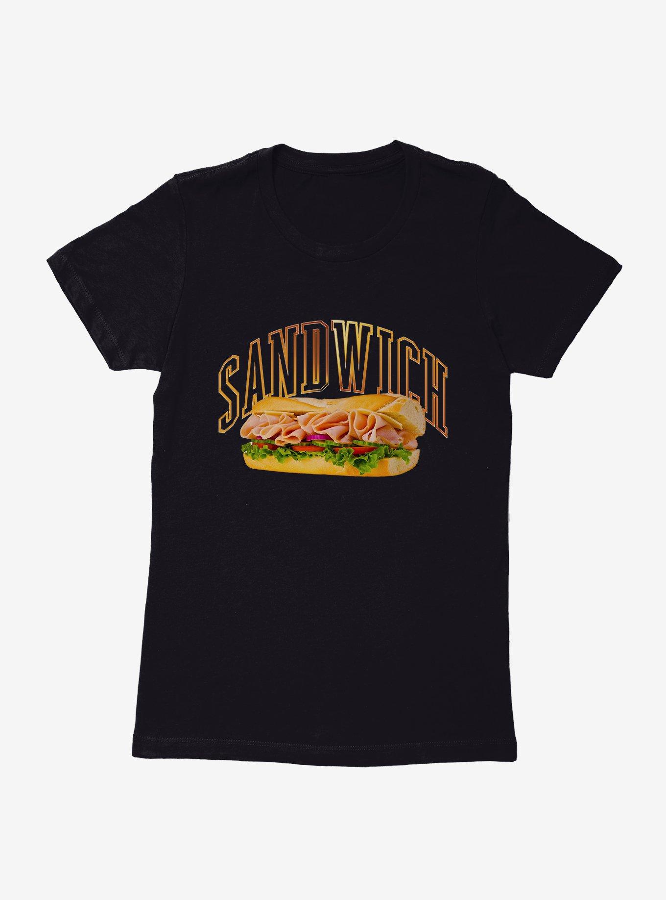 Golden Sandwich Womens T-Shirt, BLACK, hi-res