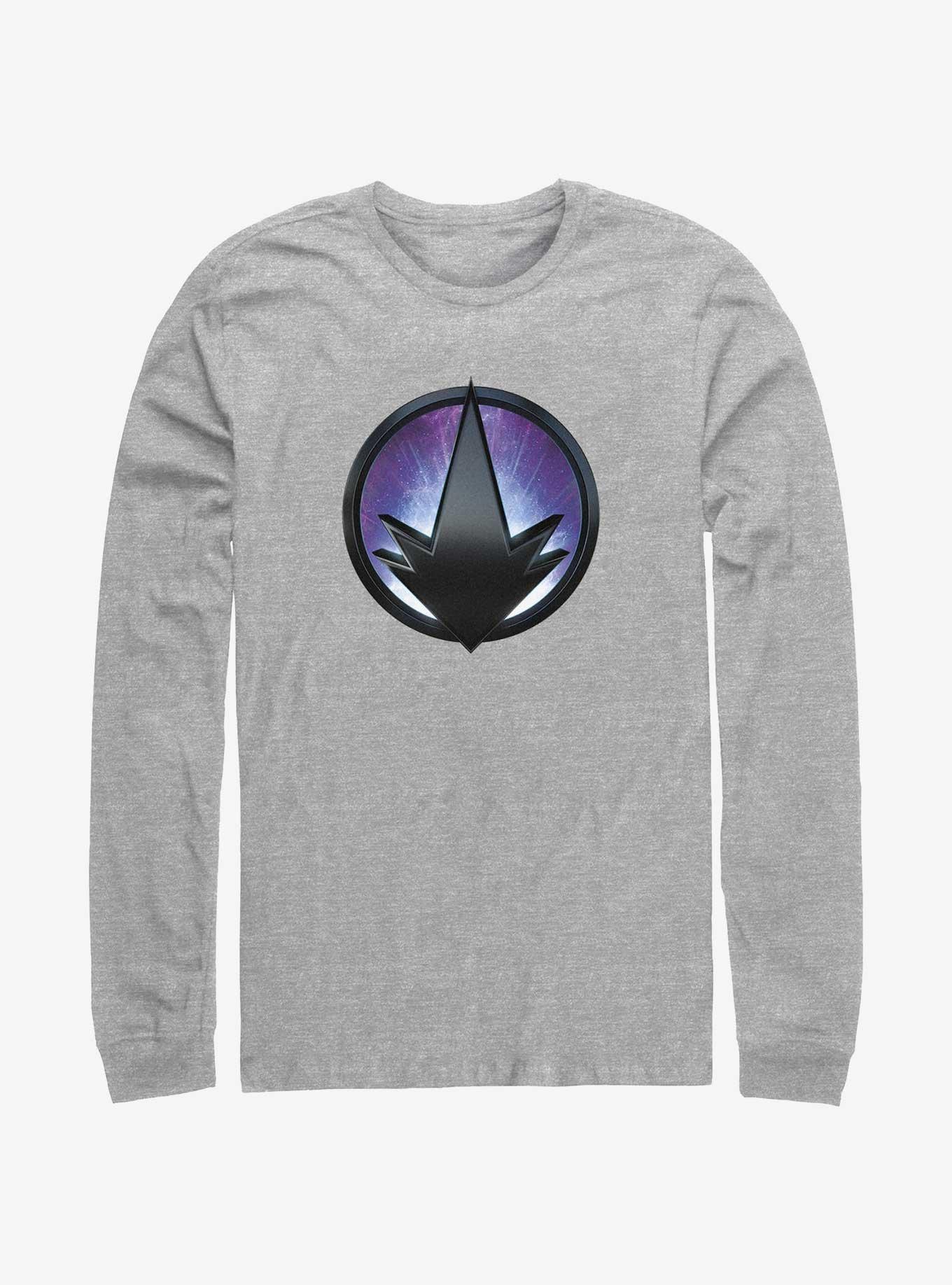 Marvel The Marvels Photon Badge Logo Long-Sleeve T-Shirt, ATH HTR, hi-res