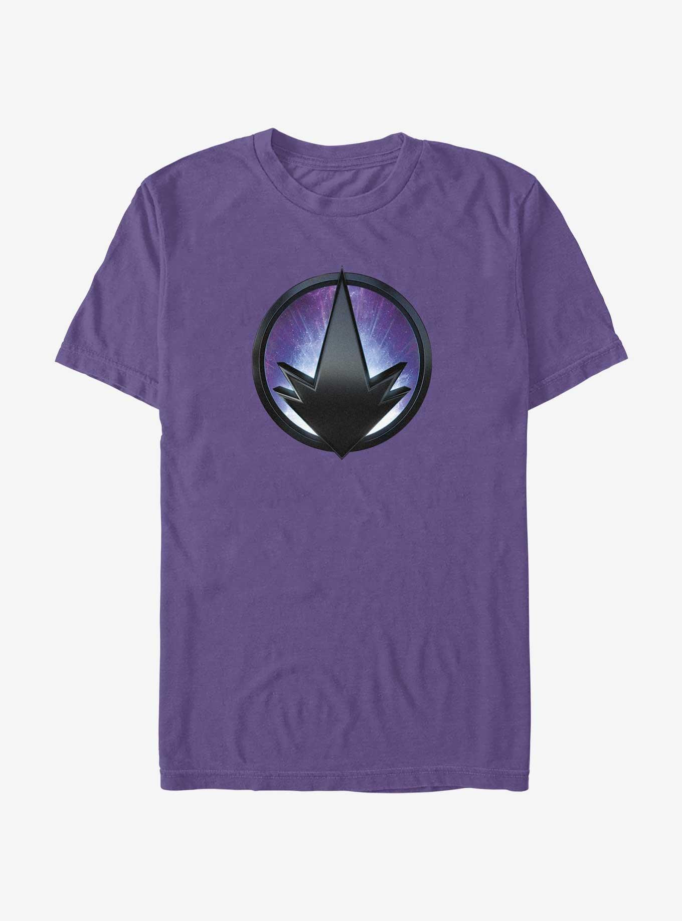 Marvel The Marvels Photon Badge Logo T-Shirt, PURPLE, hi-res