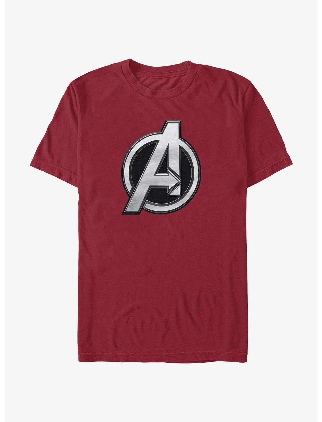 Marvel The Marvels Avengers Logo T-Shirt, CARDINAL, hi-res