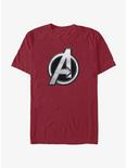 Marvel The Marvels Avengers Logo T-Shirt, CARDINAL, hi-res