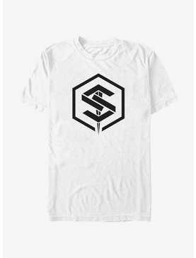 Marvel The Marvels Geometric Saber Logo T-Shirt, , hi-res