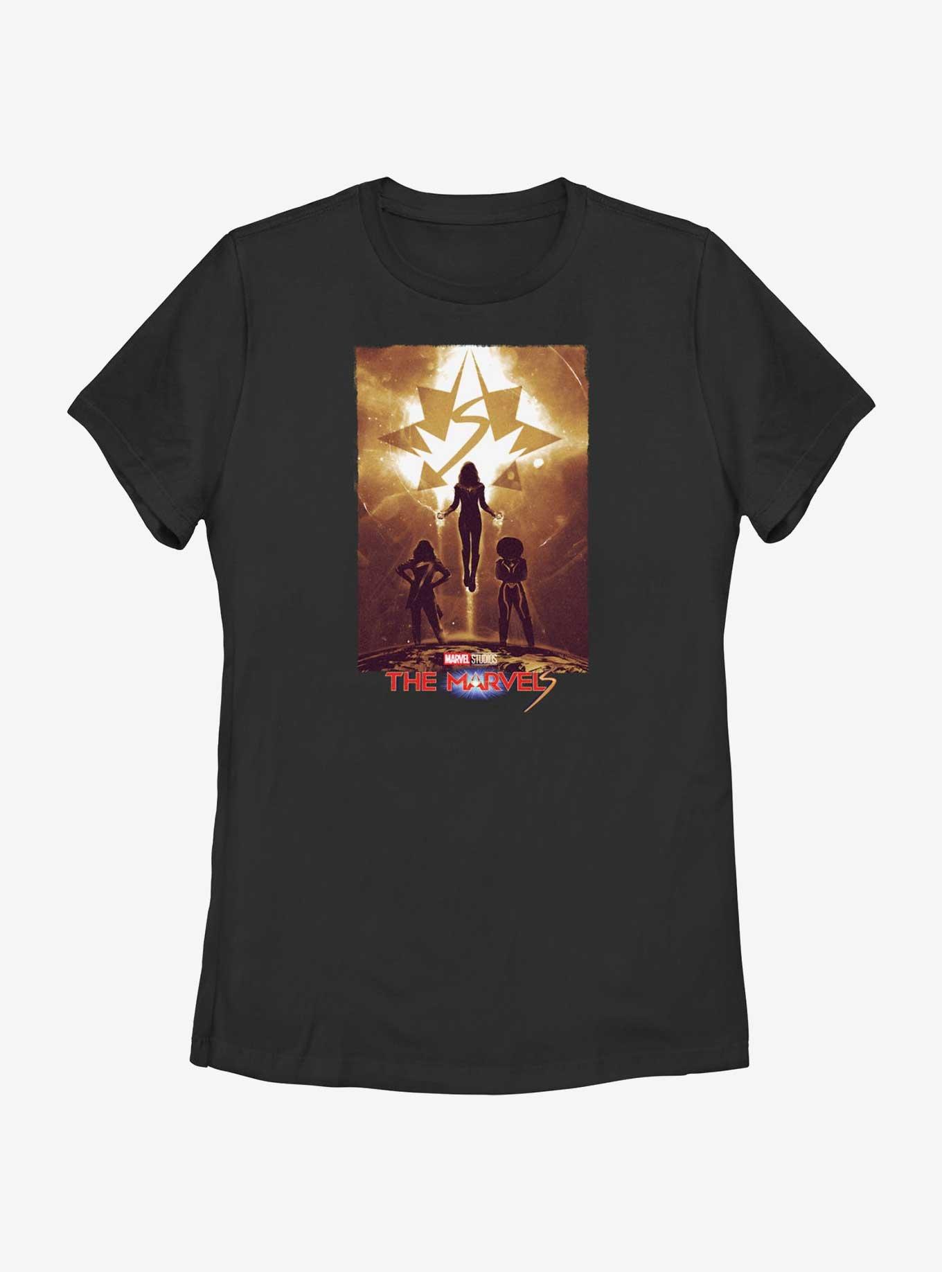 Marvel The Marvels Rising Heroes Poster Womens T-Shirt, , hi-res