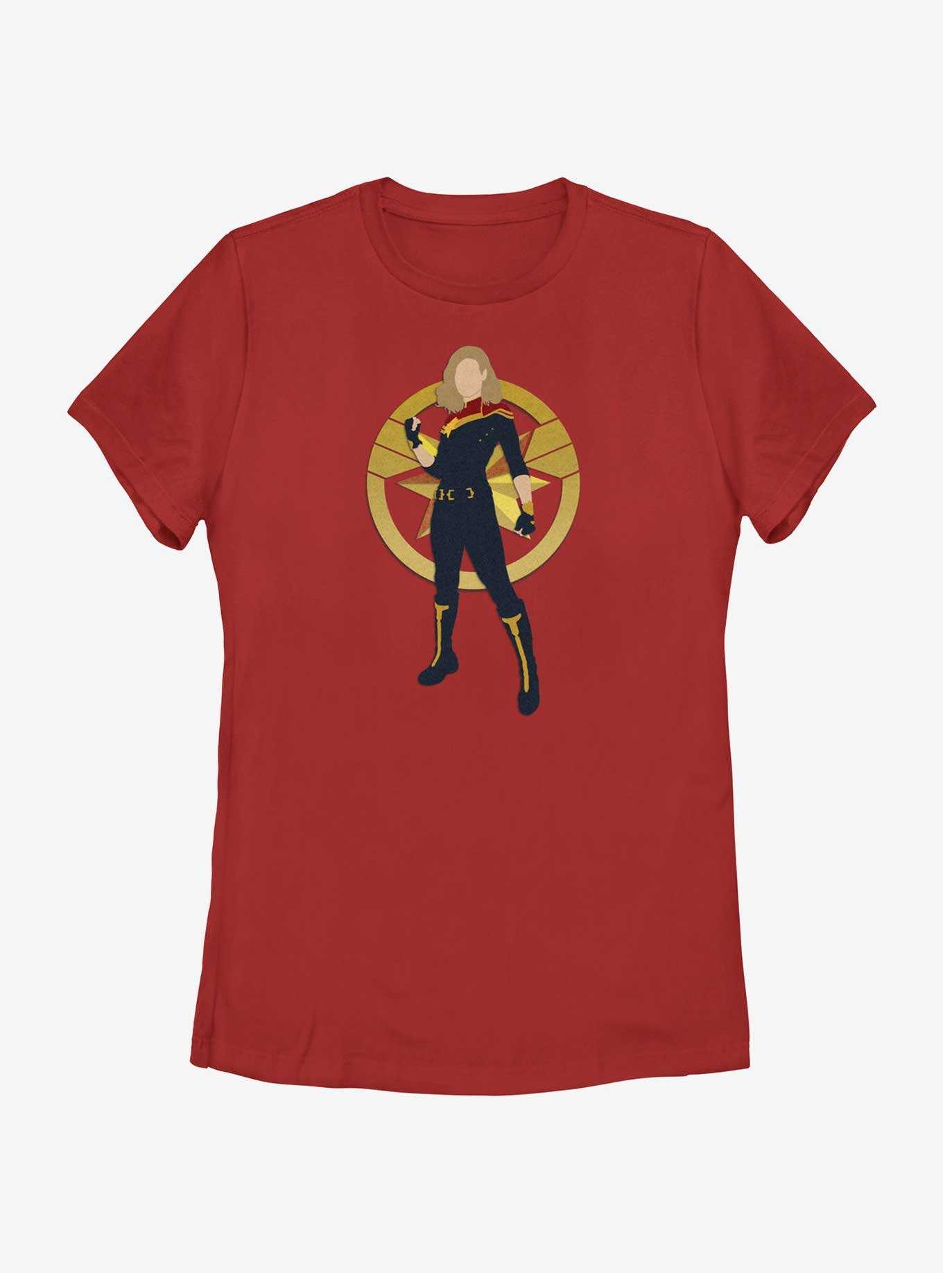 Marvel The Marvels Captain Marvel Silhouette Womens T-Shirt, , hi-res