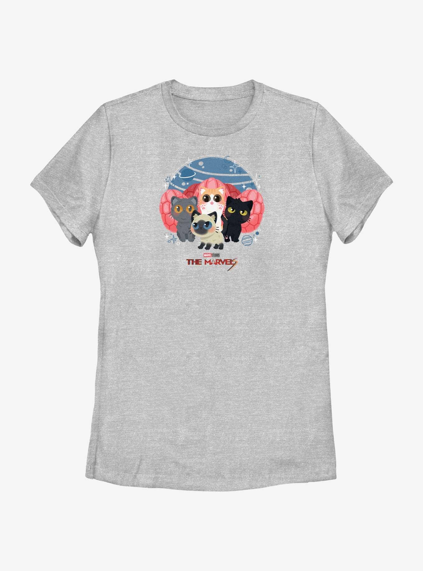 Marvel The Marvels Flerkittens Group Womens T-Shirt, , hi-res