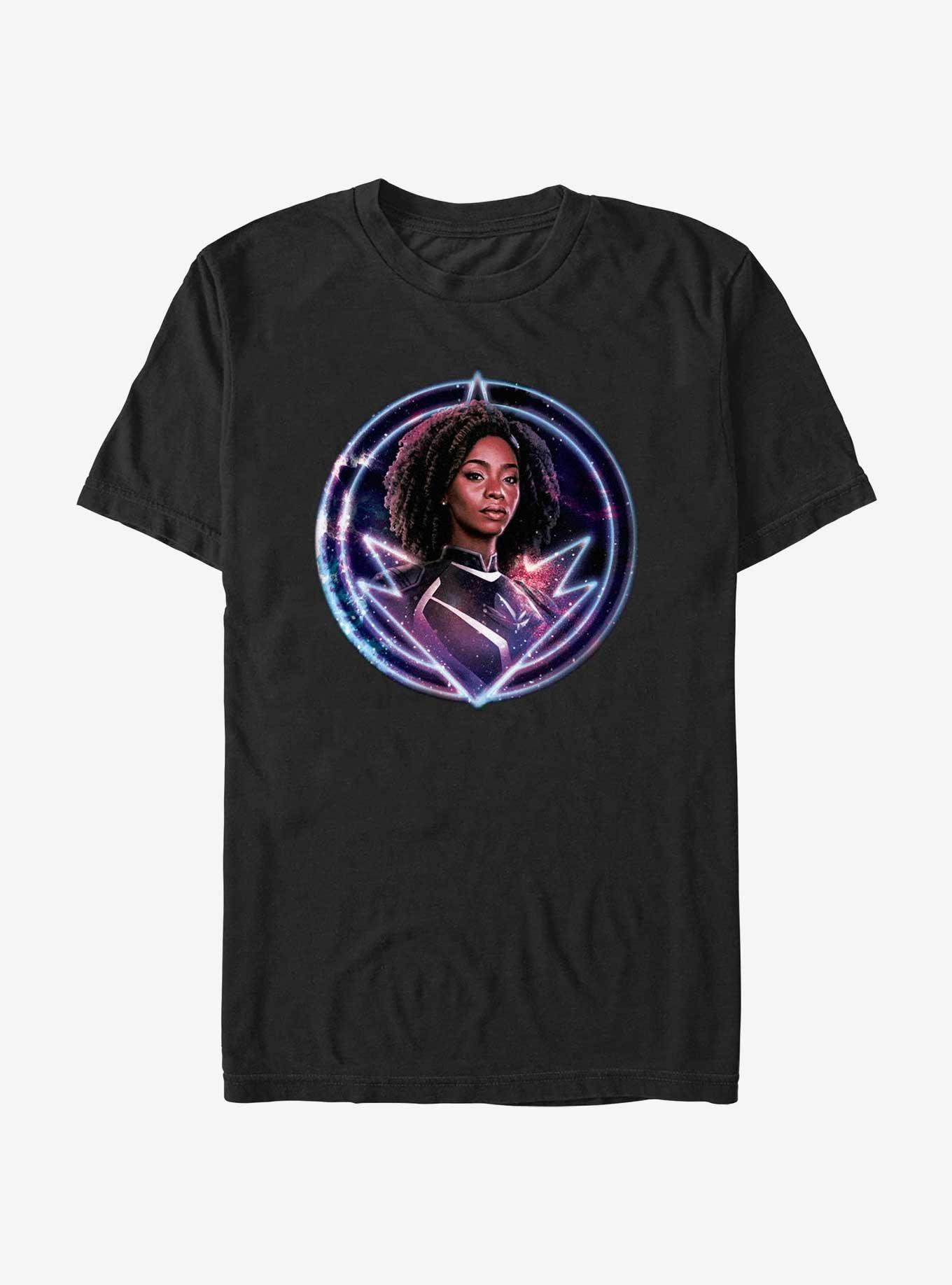 Marvel The Marvels Photon Galaxy Badge T-Shirt, BLACK, hi-res