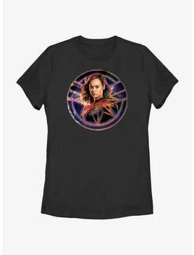 Marvel The Marvels Captain Marvel Galaxy Badge Womens T-Shirt, , hi-res