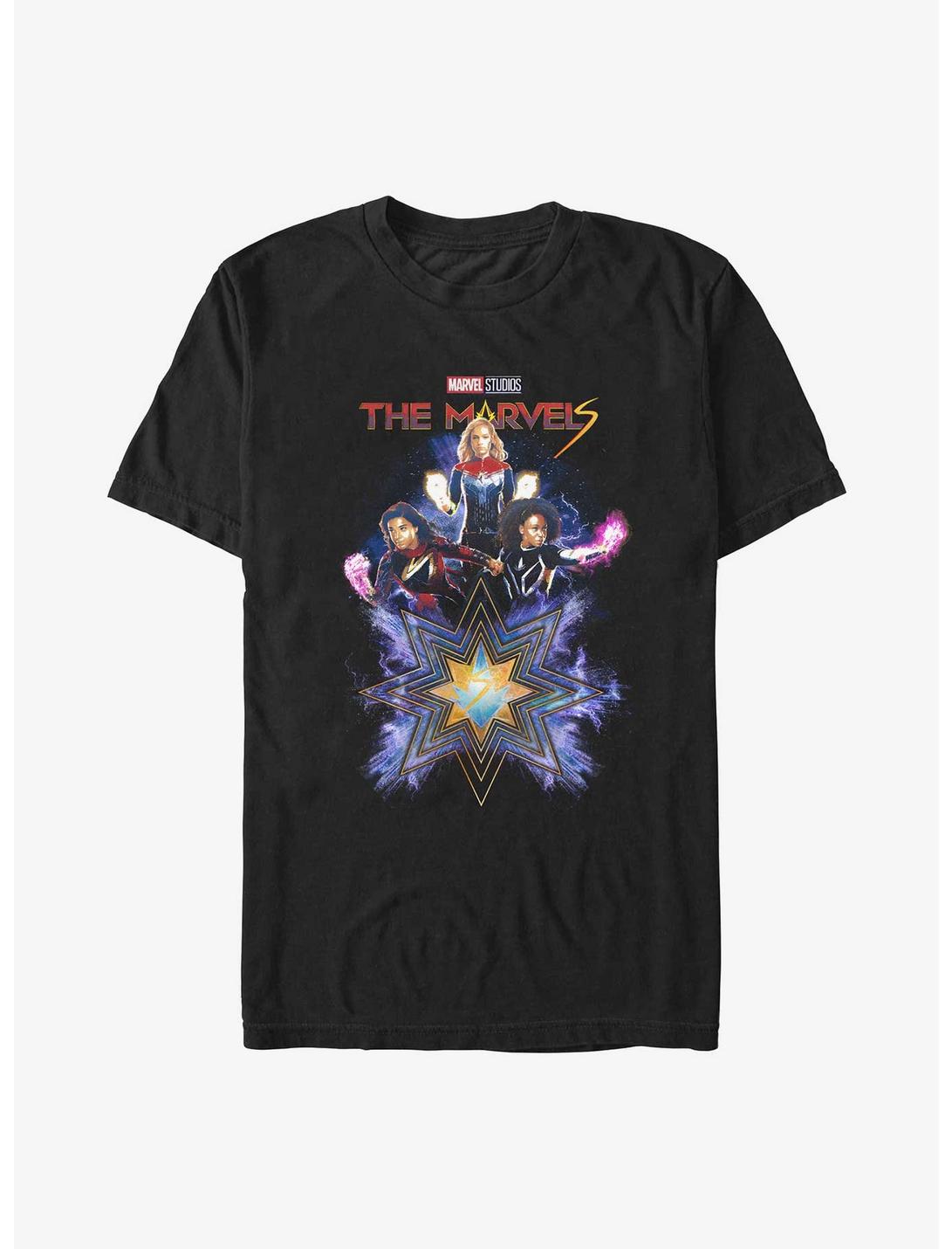 Marvel The Marvels Fabulous Marvels T-Shirt BoxLunch Web Exclusive, BLACK, hi-res