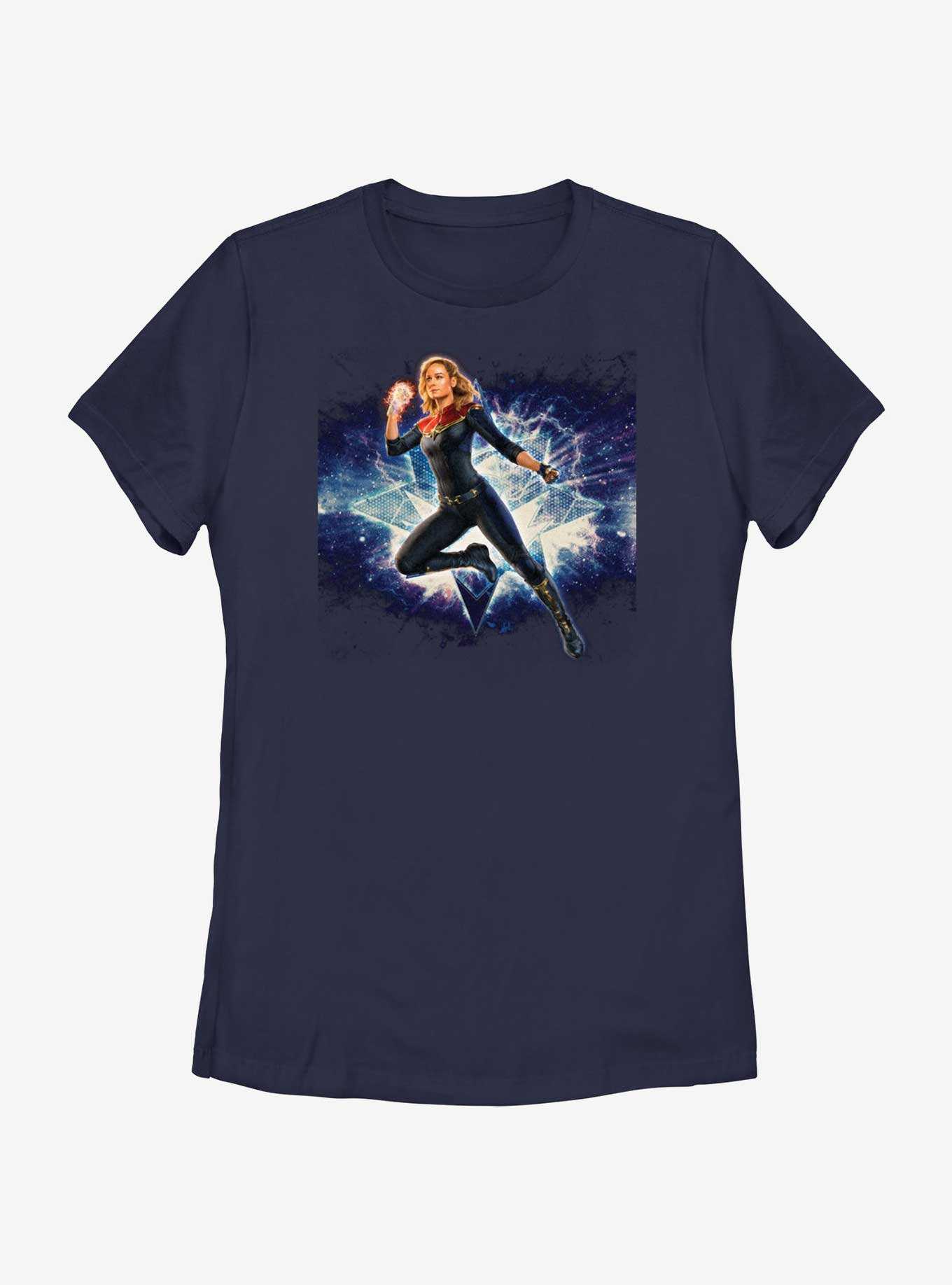 Marvel The Marvels Galactic Hero Captain Marvel Womens T-Shirt, , hi-res