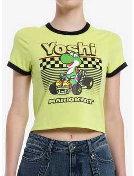 Mario Kart Yoshi Ringer Girls Baby T-Shirt, , hi-res
