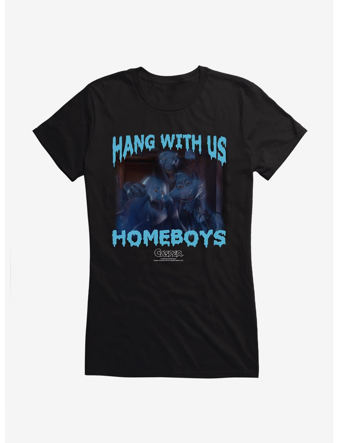 Casper Hang With Us Homeboys Girls T-Shirt, BLACK, hi-res