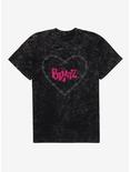 Bratz Barb Wire Heart Mineral Wash T-Shirt, BLACK MINERAL WASH, hi-res