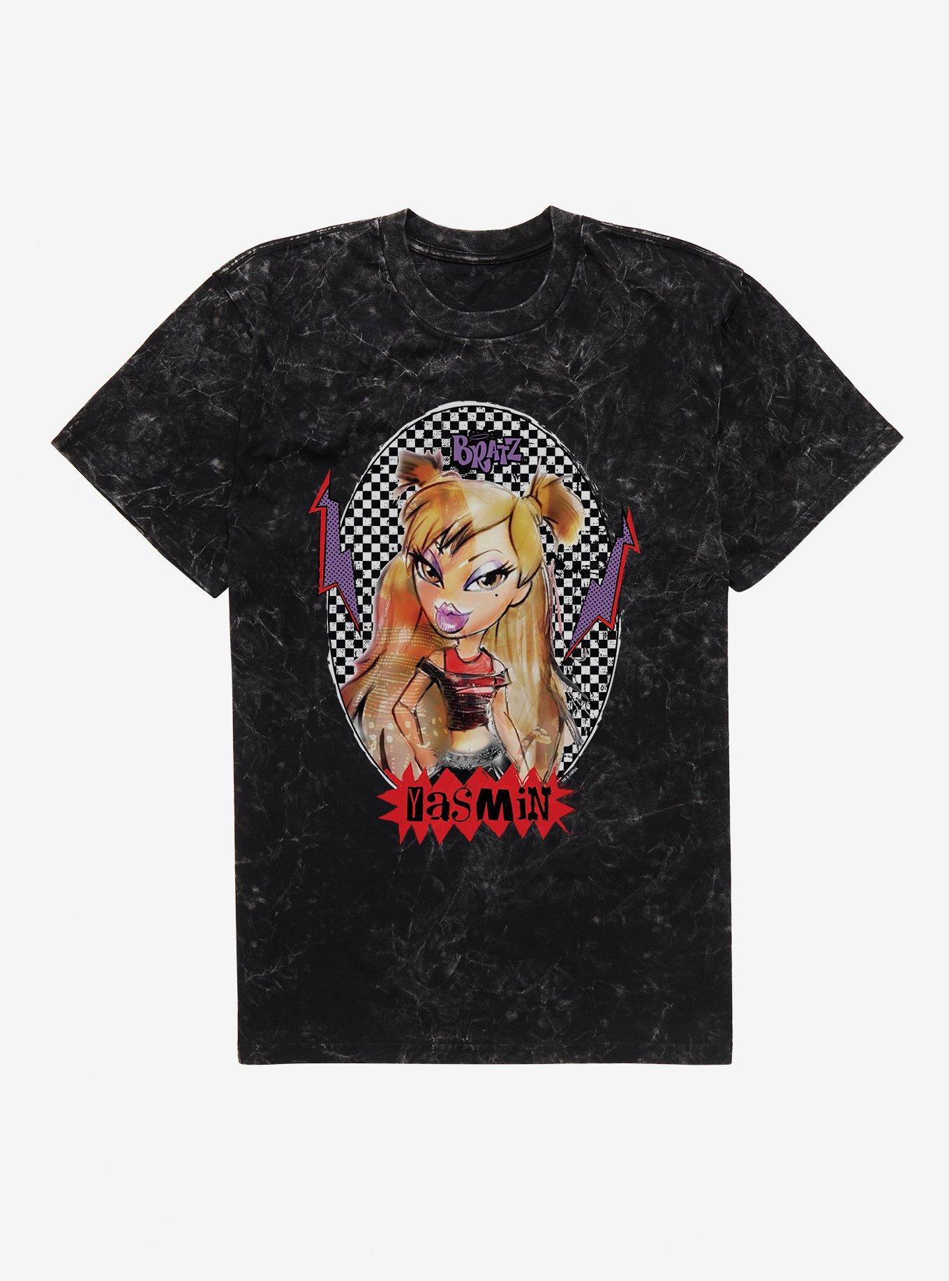 Bratz Yasmin Lightning Bolt Mineral Wash T-Shirt, , hi-res