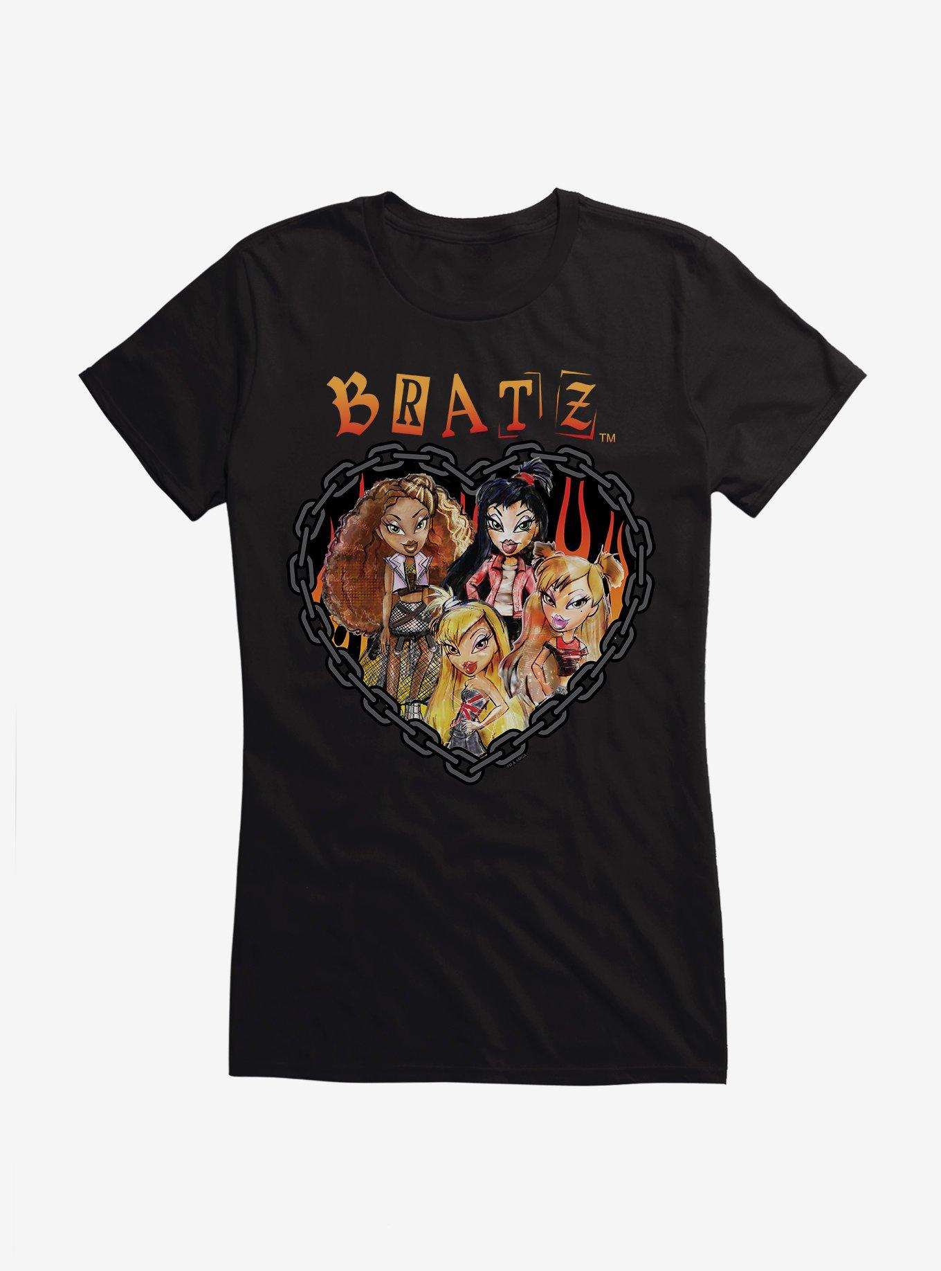 Bratz Flame Chain Heart Girls T-Shirt, , hi-res