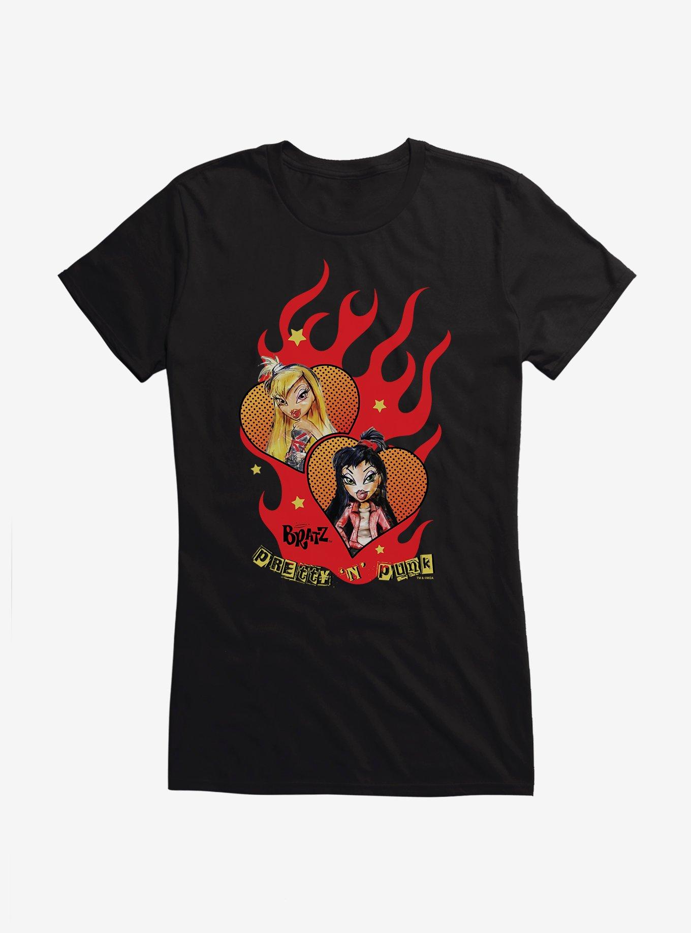 Bratz Hearts In Flames Girls T-Shirt, BLACK, hi-res
