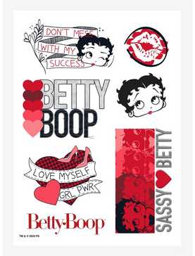 Betty Boop Love Myself Kiss-Cut Sticker Sheet, , hi-res