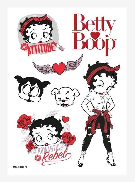 Betty Boop Bimbo And Pudgy Kiss-Cut Sticker Sheet | BoxLunch