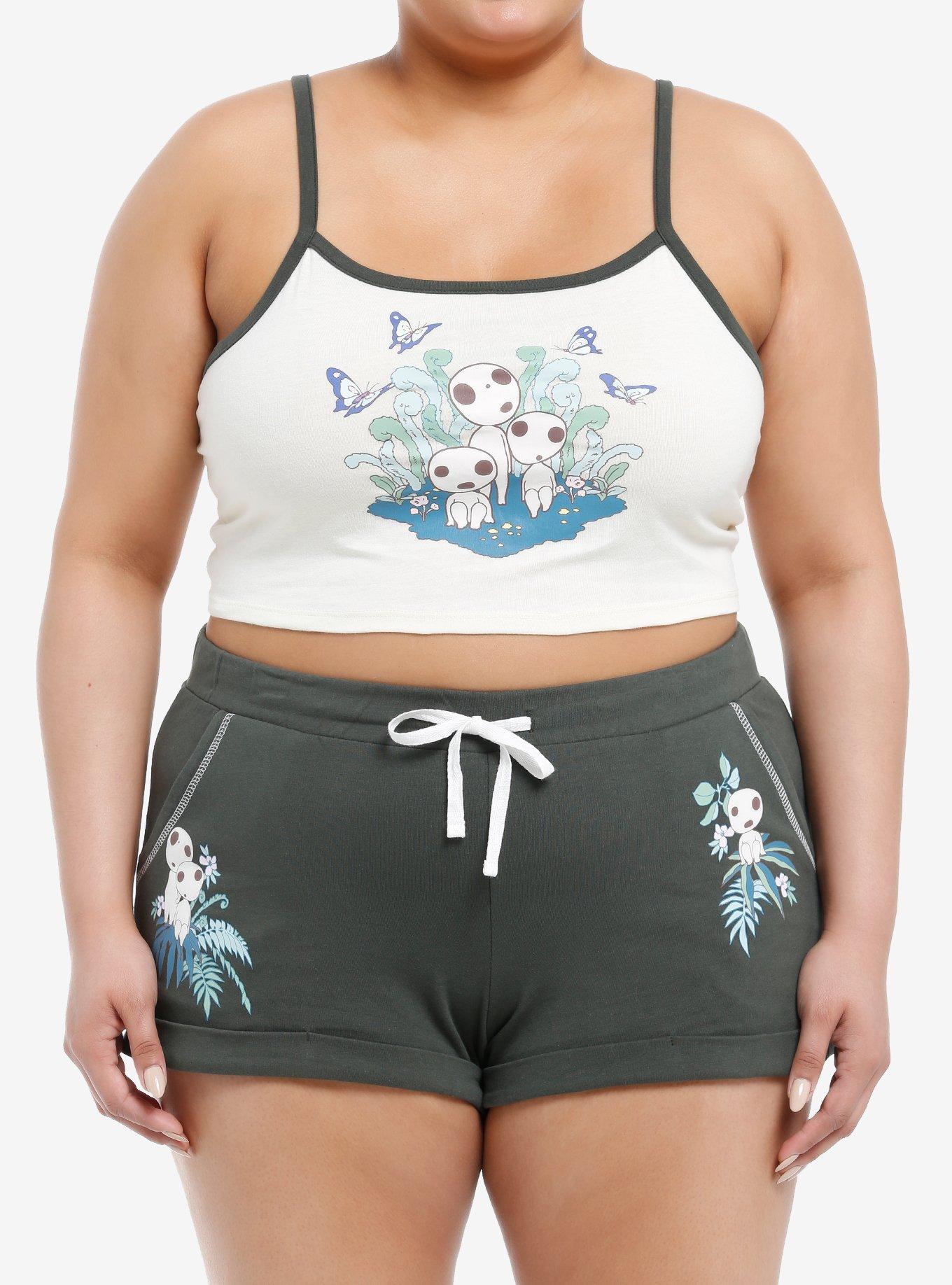 Her Universe Studio Ghibli&reg; Princess Mononoke Kodama Girls Lounge Set Plus Size, , hi-res