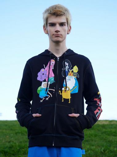 トップス CHARACTER Special Collaboration HOODIE Ghosty Split Crop Hoodie • Team Ninja