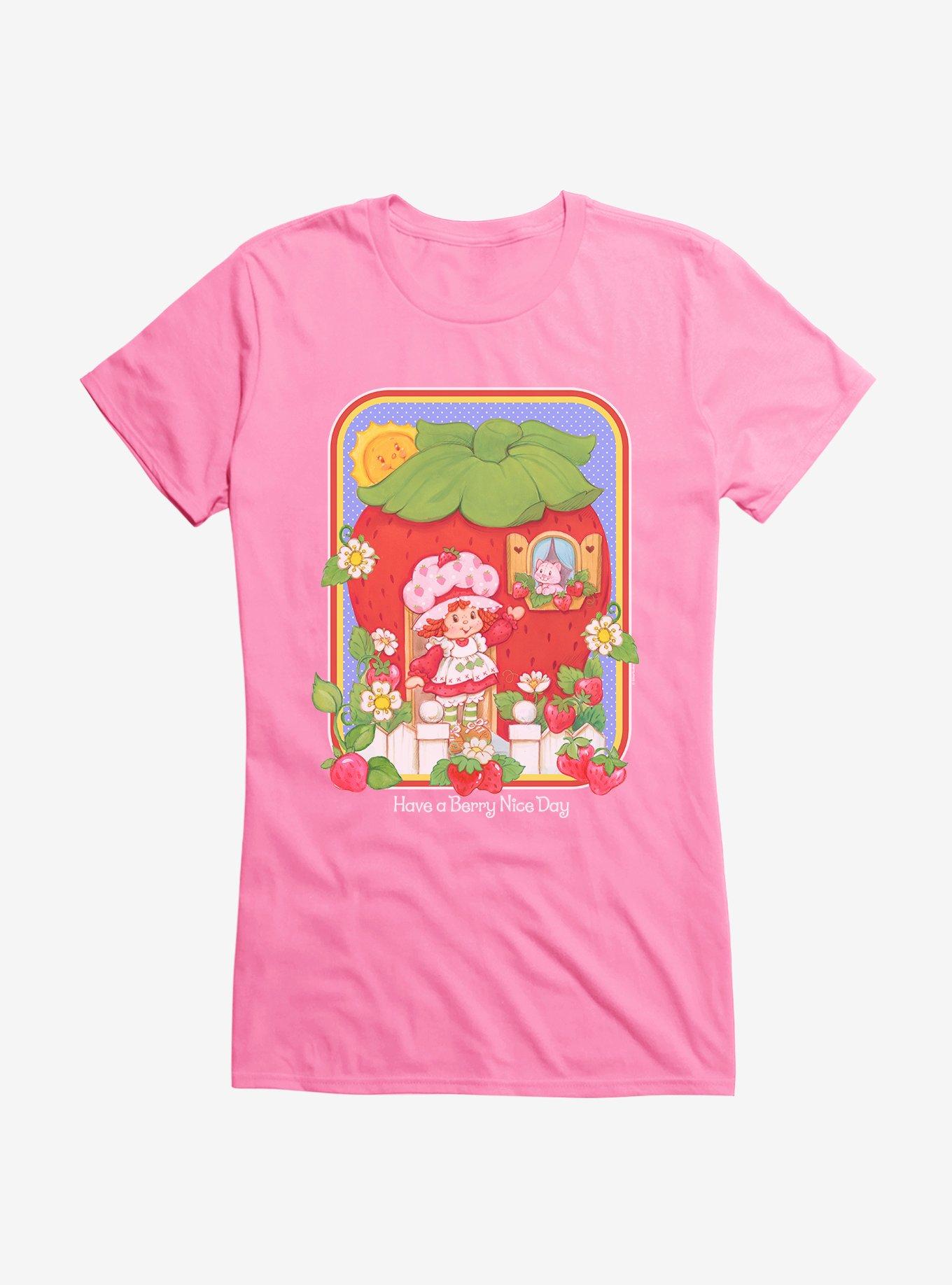 Strawberry Shortcake & Custard Have A Berry Nice Day Girls T-Shirt, , hi-res