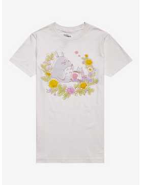 Studio Ghibli My Neighbor Totoro Flowers Boyfriend Fit T-Shirt, , hi-res