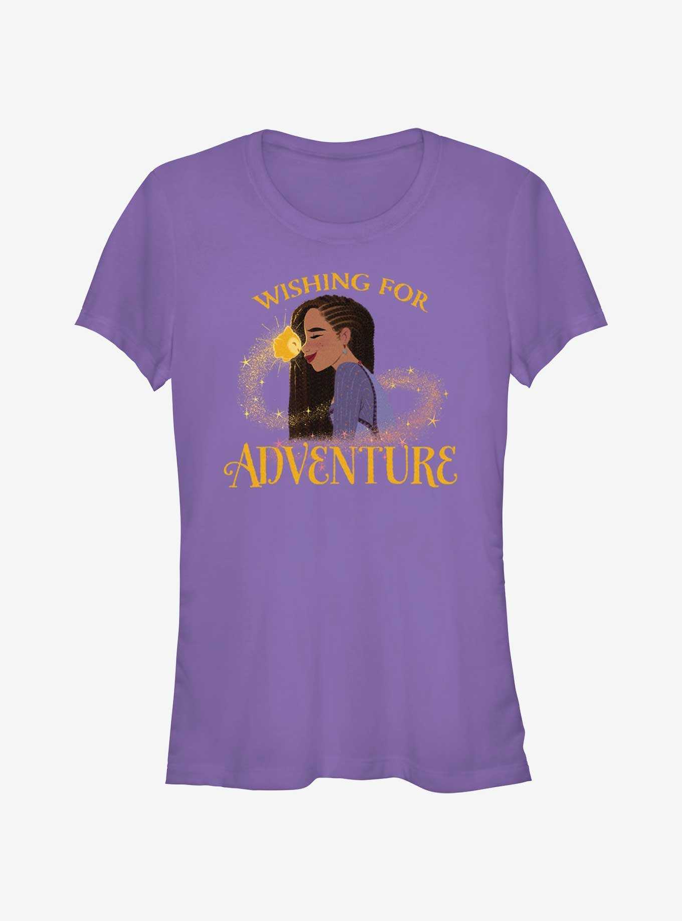 Disney Wish Asha and Star Wishing For Adventure Girls T-Shirt, , hi-res