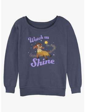 Disney Wish Watch Us Shine Girls Slouchy Sweatshirt, , hi-res