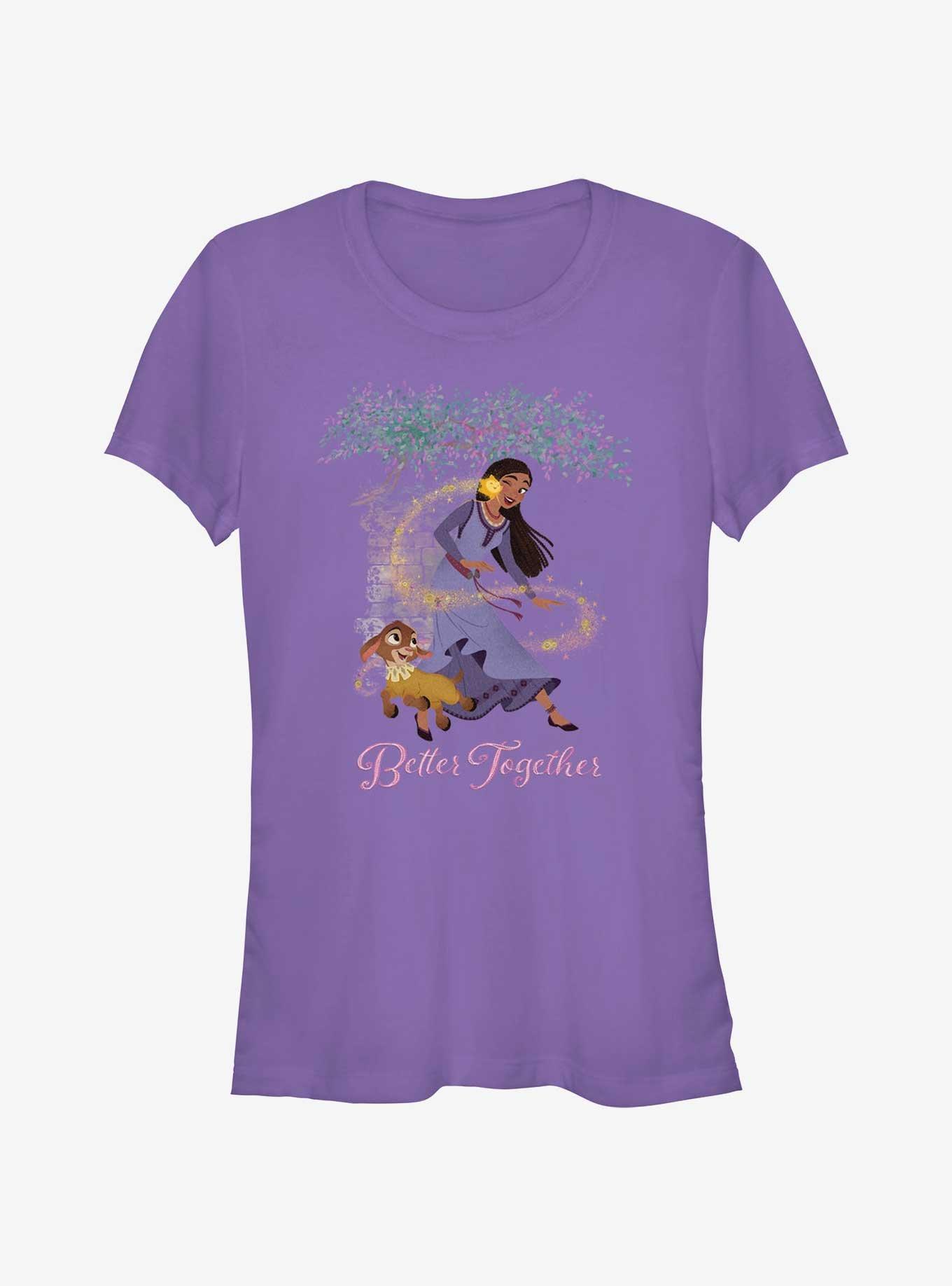 Disney Wish Better Together Girls T-Shirt, PURPLE, hi-res