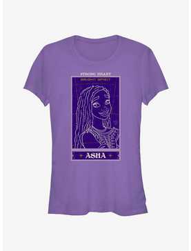 Disney Wish Strong Heart Asha Card Girls T-Shirt, , hi-res