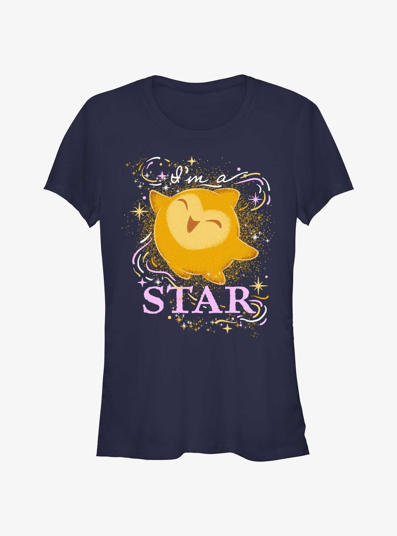 Disney Wish I'm A Star Girls T-Shirt, NAVY, hi-res