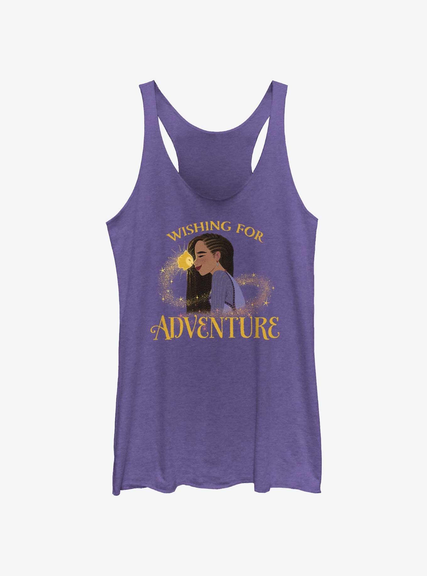 Disney Wish Asha and Star Wishing For Adventure Girls Tank, PUR HTR, hi-res